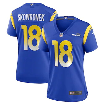 womens nike ben skowronek royal los angeles rams game jerse